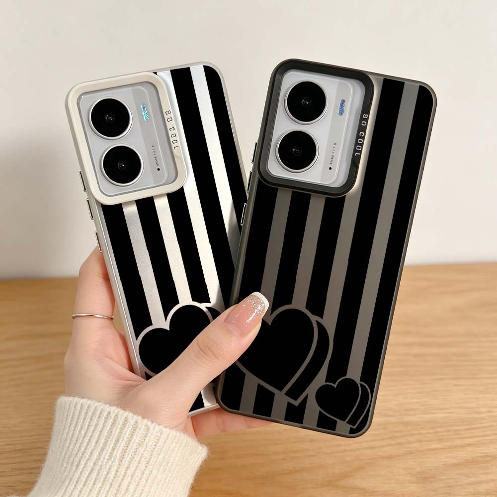 Realme C67 - Coque de téléphone argentée colorée à