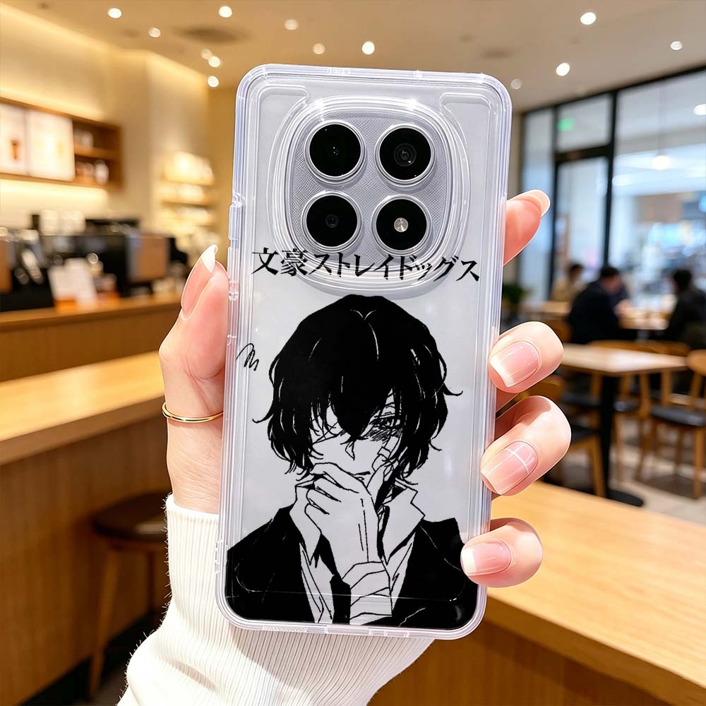 Xiaomi Poco X6 - Coque de téléphone transparente protectrice Anime