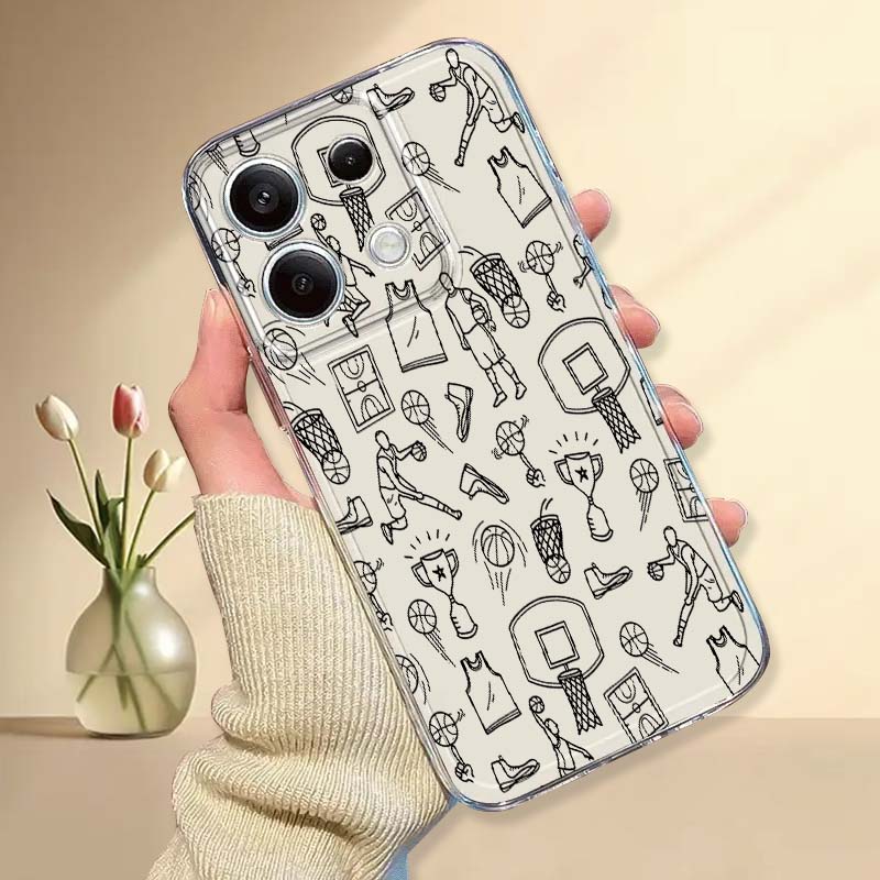 Xiaomi Poco X6 - Coque de téléphone avec illustration d'éléments
